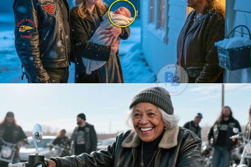 Black Woman Shelters a Freezing Hells Angel’s Family for 1 Night, Days Later Dozens of Bikers Arrive