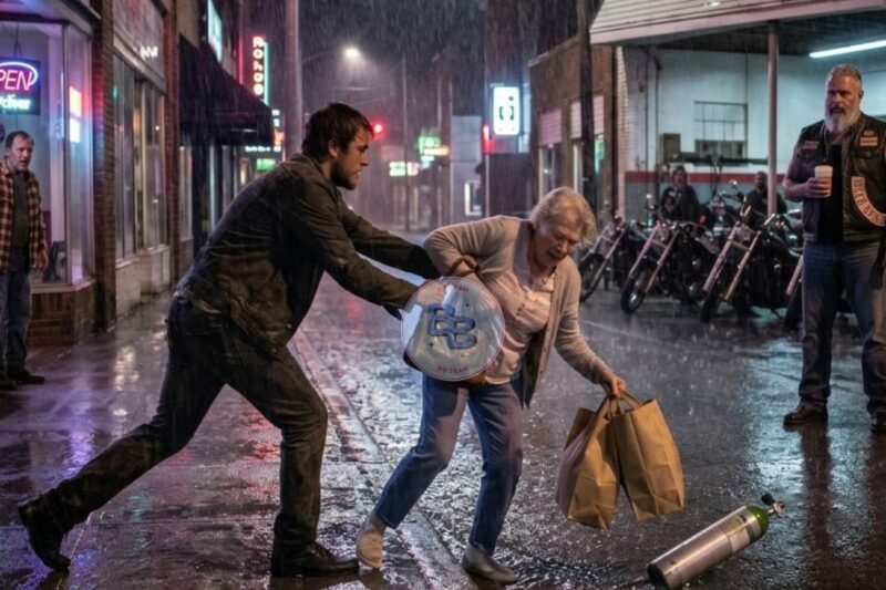 Man Snatched Purse From an Old Woman in the Rain and Ran — Until a BIKERS Watched It Happen