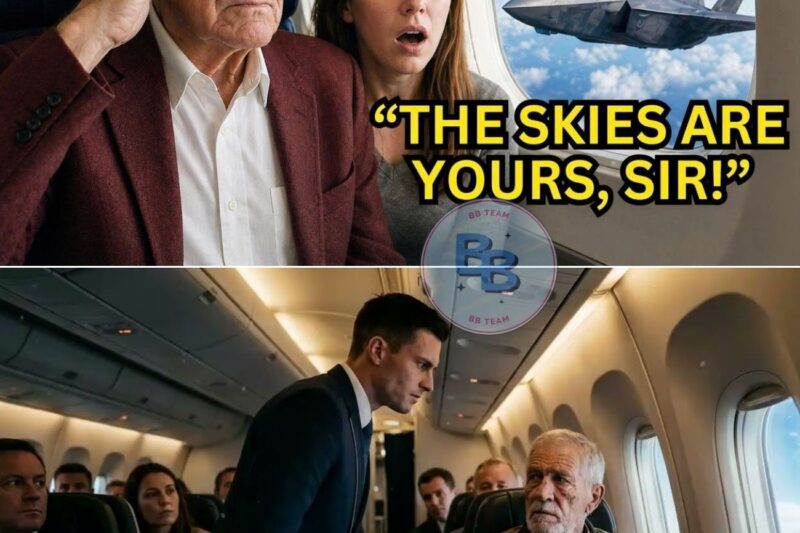 He Was Just the Old Man in Seat 16A — Until His Call Sign Made F-26 Pilots Saluted Him Mid-Flight