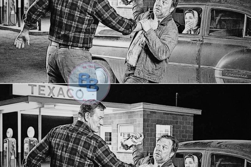 John Wayne at Gas Station When Drunk Man Hit His Wife — 15 Seconds Later Sheriff Arrived to THIS…