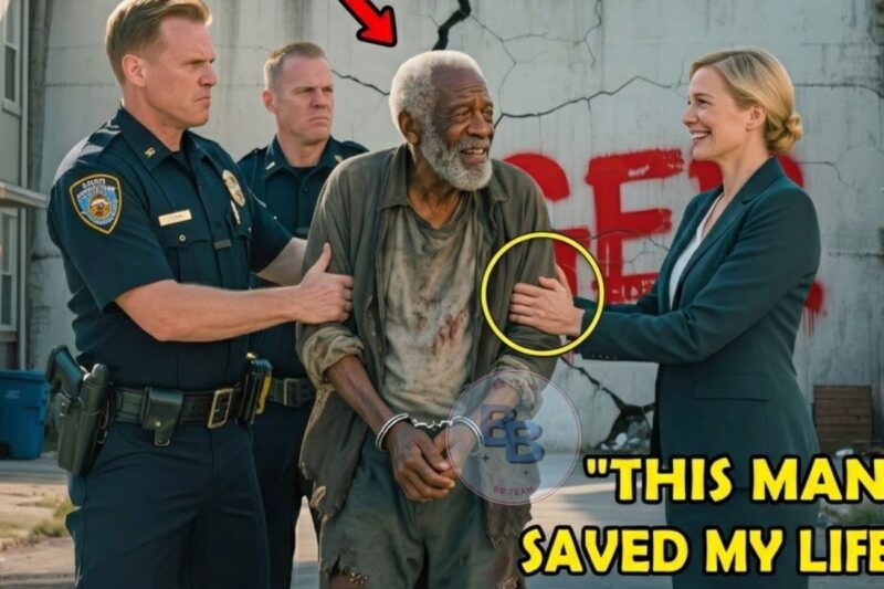 Homeless Man Saves a Wealthy Woman From a Collapsing Wall, What Happens Next Shocks the Town