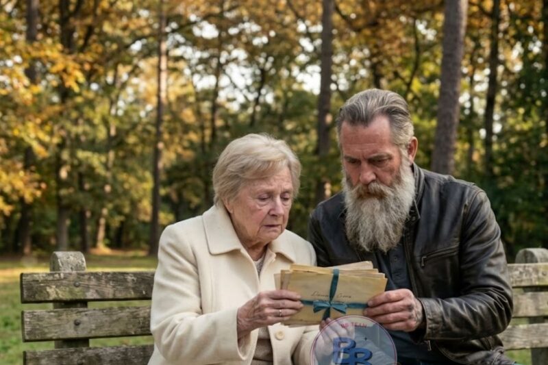 “I’ve Never Told Anyone This…” A 92-Year-Old Grabs a Biker’s Arm in the Park