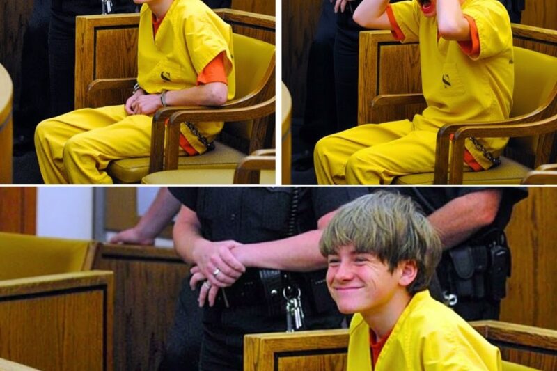 12-year-old killer smiles thinking he’ll get away with it, until the judge decides that…