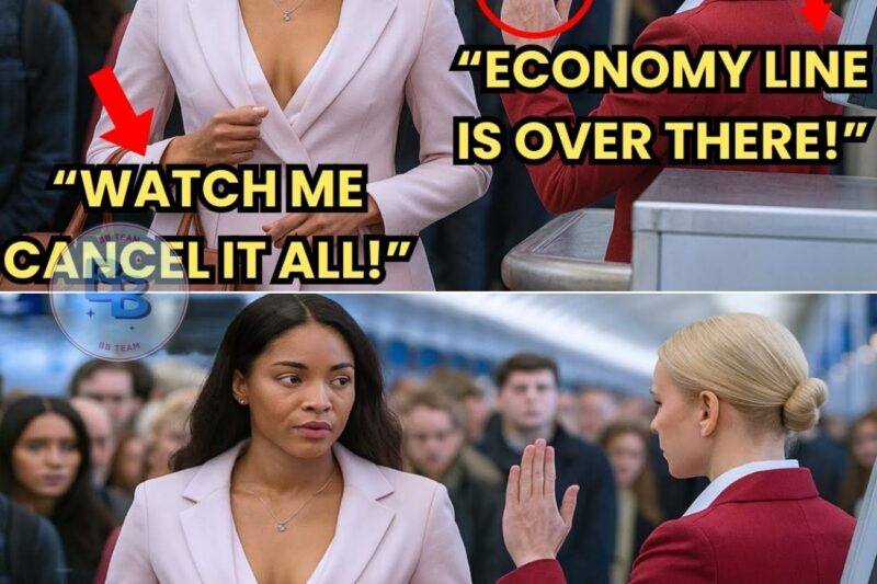 Black CEO Told to Use Economy Line — NEXT, She Cancels the Flight With One Silent Gesture Instantly