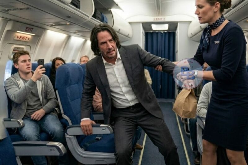 She Thought Keanu Was Just Another Passenger — Then One Call Froze the Whole Flight