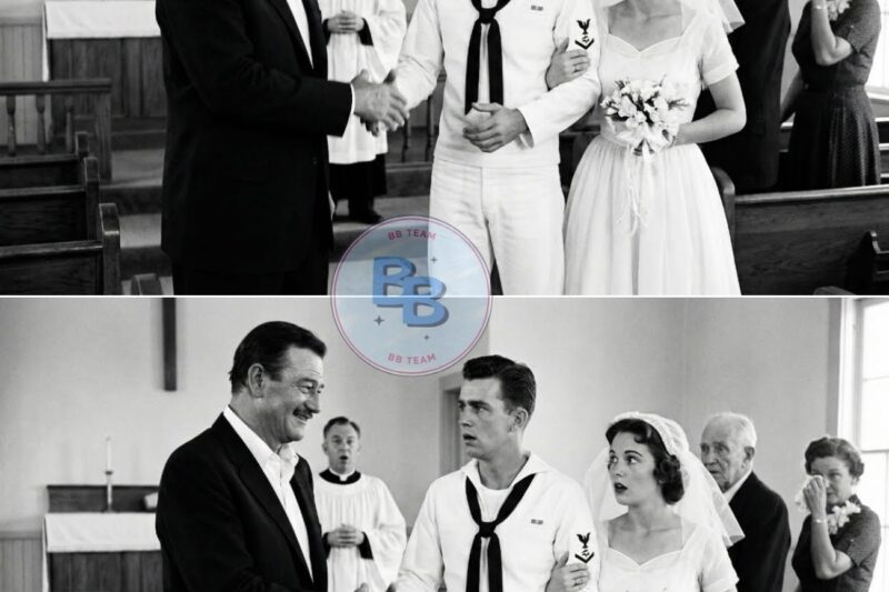John Wayne Crashed This Sailor’s Wedding—What He Left Them Changed Everything