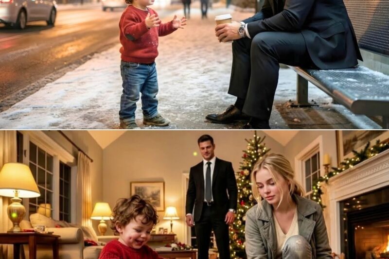 “Mom said Santa forgot us again…”—When a lonely billionaire heard these words at a snowy bus stop, he didn’t just give the boy a gift; he changed their lives forever. You won’t believe the secret the billionaire was hiding!