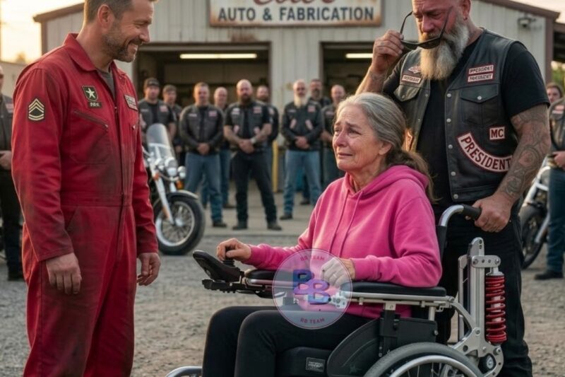 Poor Mechanic Helps a Disabled Mother — The Next Day, Hundreds of Bikers Return