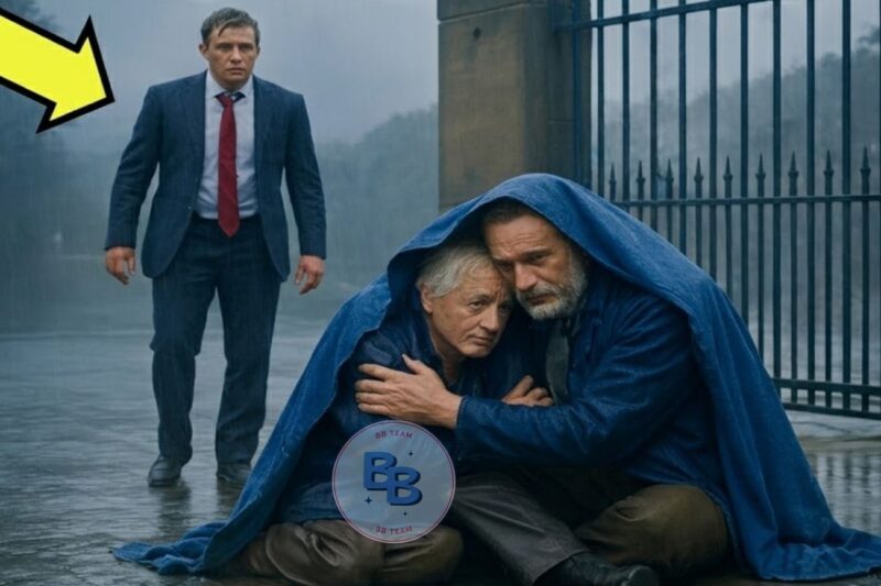 MILLIONAIRE RETURNS FROM TRIP AND FINDS HIS PARENTS IN THE RAIN… WHAT THEY TELL HIM…