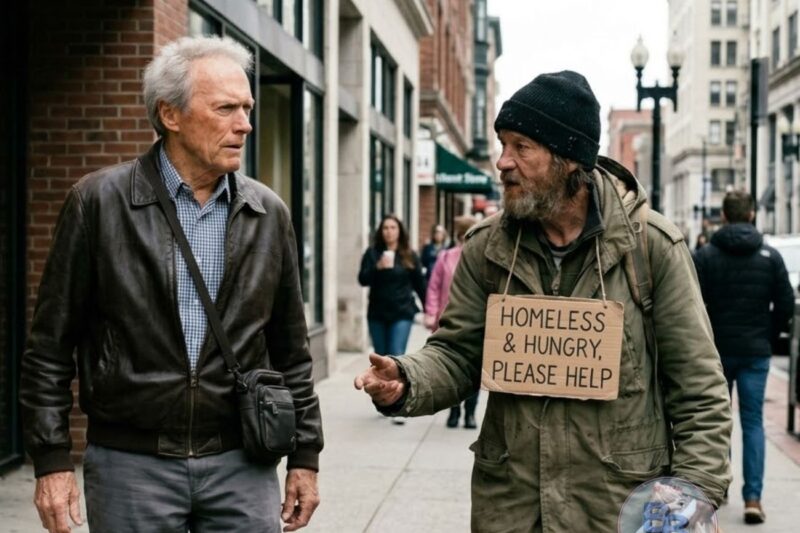 Homeless Man Approached Clint Eastwood for Change. Later, What He Did Next Left Police Speechless