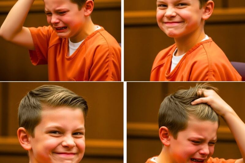 11-year-old murderer smiles in court,thinking he would walk free—until the judge said death penalty.