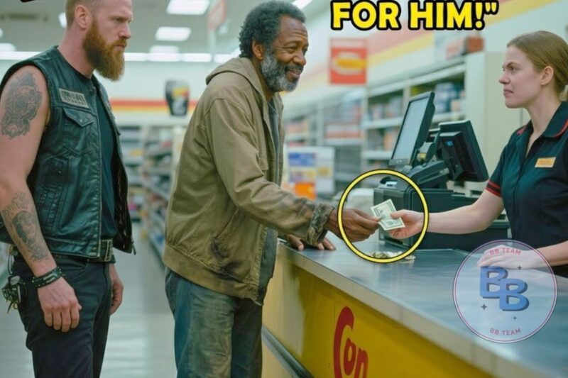 Homeless Man Uses His Last $8 to Help a Struggling BIKER, Then 300 Bikers Line Up at His Door