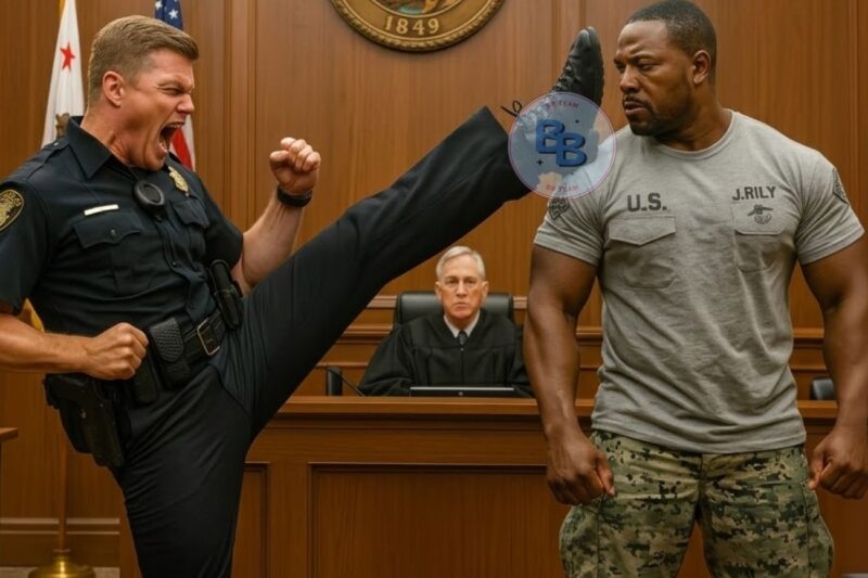 Cop Kicks Black NAVY SEAL in Court — But One Call Changes Everything