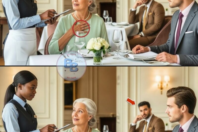 Shy Waitress Signed to Billionaire’s Deaf Mother — His Reaction Left Everyone in Tears And He…….