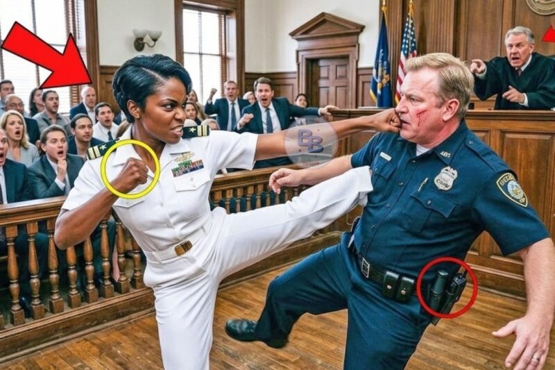 Racist Cop Assaults Black Navy Seal In Courtroom — THEN, Instantly Regrets It When She Fights Back