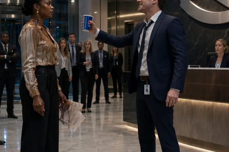 He Drenched Her in Pepsi at the Technova Lobby. Moments Later, the CEO Called Her Name From the Top Floor