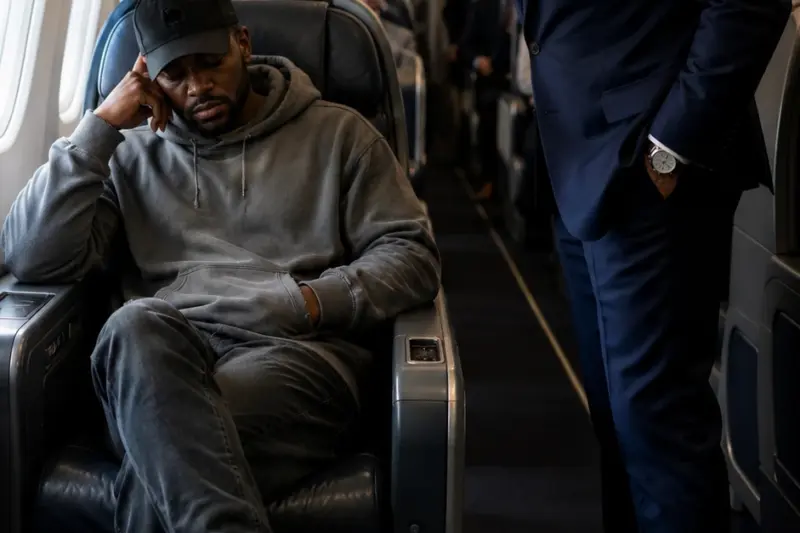 He tried to evict me from First Class to prove his status. He didn’t realize he was currently flying inside my latest acquisition