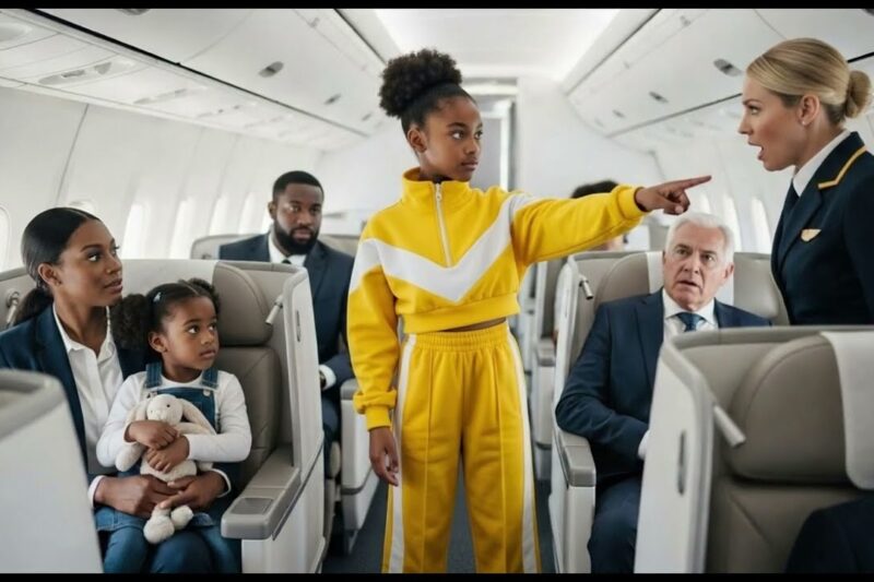Black Multi-Billionaire Girl Stops Flight Attendant from Removing Black Family for a White Passenger
