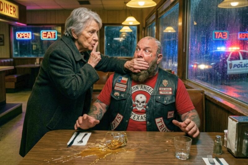 “Don’t Talk”— Old Lady Saved Bikers Boss At Restaurant After Spotting Something Shocking