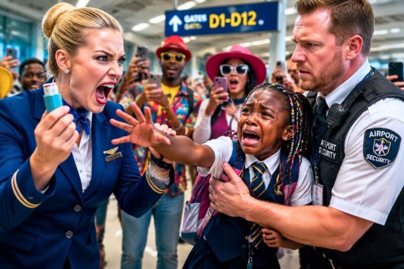 Flight Attendant Tossed Black Girl’s Medicine — Her Dad’s Call Stopped the Airport Cold!