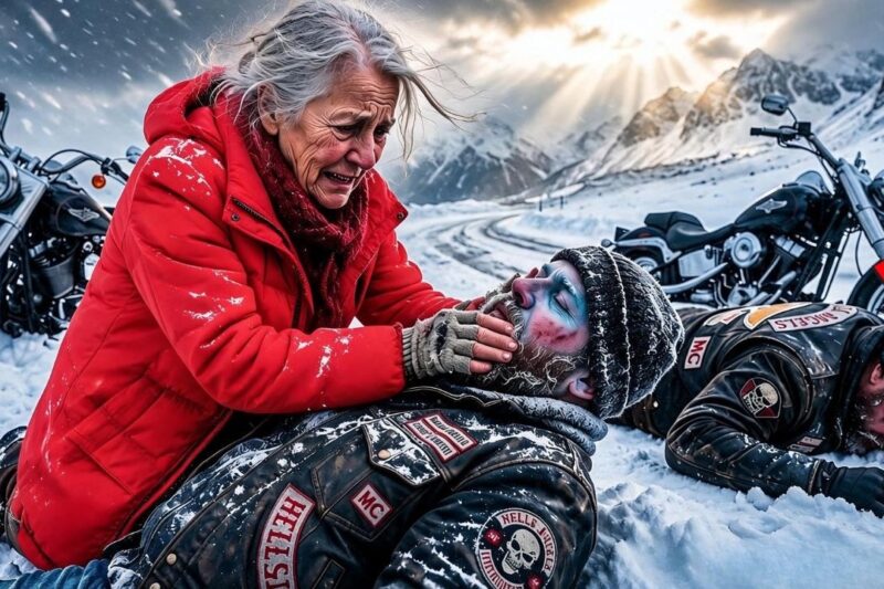 Freezing Hells Angels Saved by Old Woman — 400 Gang Members Kneel in Respect