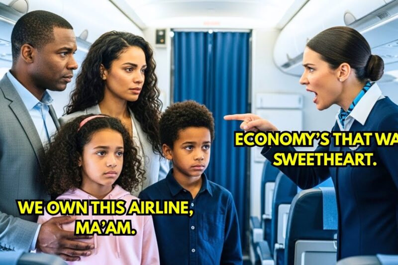 Flight Attendant Laughs At Black Family Flying First-Class — Not Knowing They Own The Airline