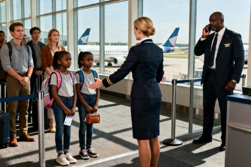 Twin Black Girls Denied Boarding — Until One Call to Their CEO Dad Grounds All Flights