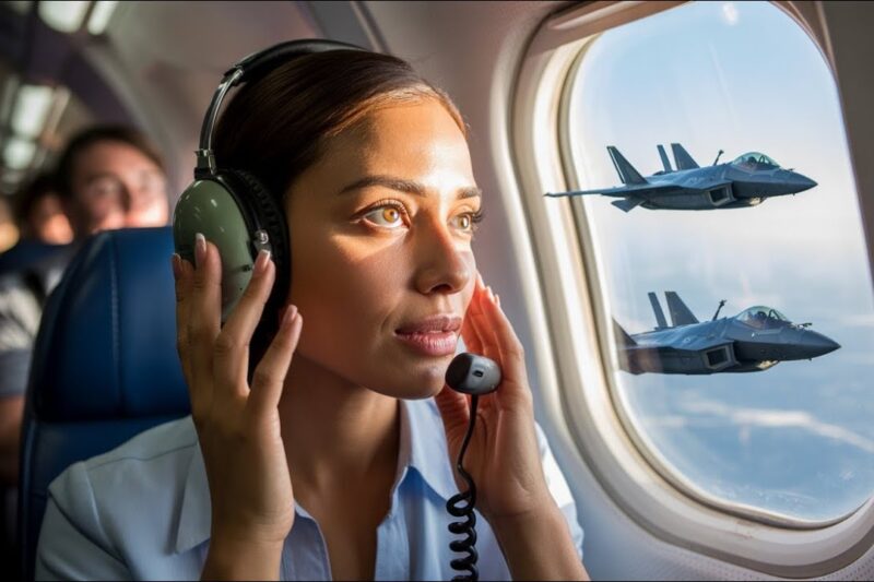 She Was Just a Passenger in 14C — Until the F-16 Pilots Heard Her Call Sign and Saluted Instantly