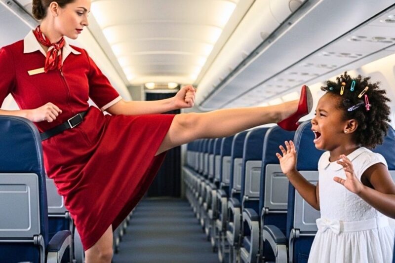 “‘She Kicked a Child?!’ — 15 Minutes Later, the Flight Attendant Was Escorted Off the Plane in Disgrace!”