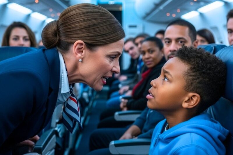 “Flight Crew Forces Black Child Out of Her Seat — Seconds Later, Her Last Name Leaves the Entire Plane in Shock!”