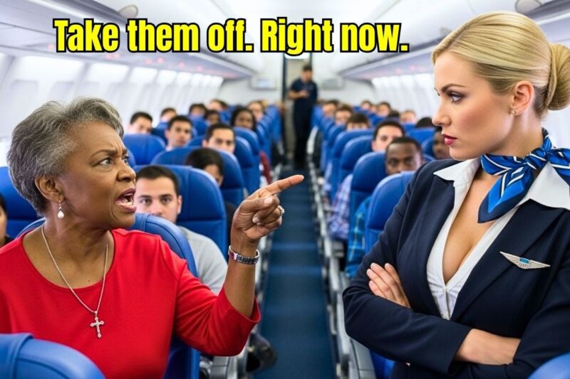 “Flight Attendant Orders Black Woman to Remove Her Jewelry — But Her Powerful Response Stuns the Entire Cabin!”