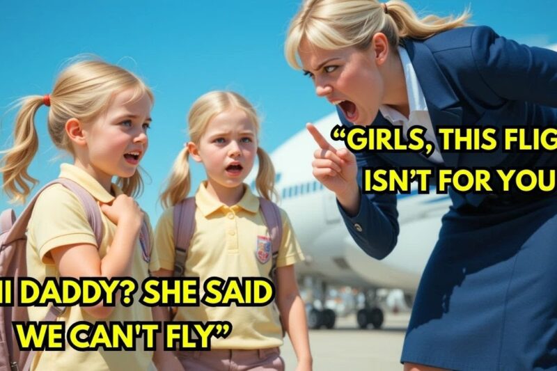 Flight Attendant Denies Boarding to Two Girls—Then She Makes One Call and Their Mom Buys the Airline