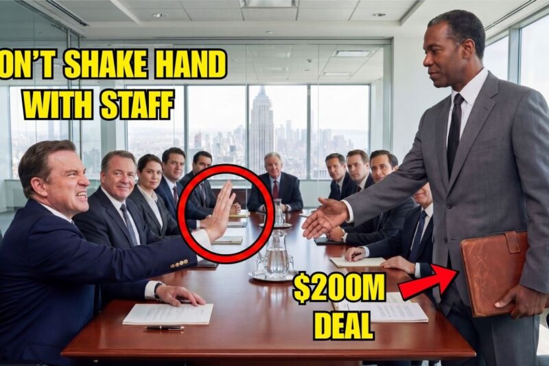 CEO Refused Black Man’s Handshake at Meeting — He Pulled $200M Funding, Company Collapsed