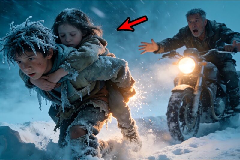 Homeless Boy Walked 9 Miles in a Blizzard to Save a Biker’s Daughter, 600 Angels Repaid Him Forever
