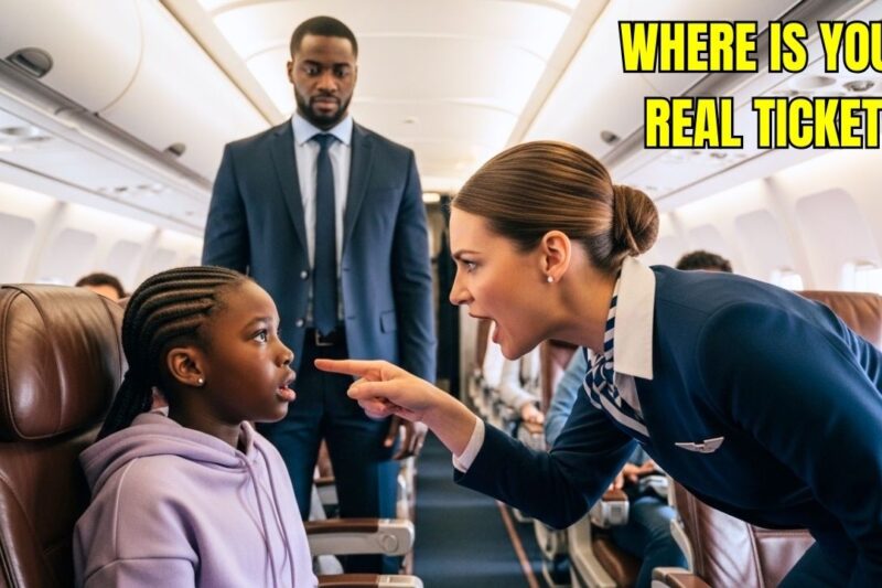Flight Attendant Slaps Girl on Plane—Then the Billionaire Father’s Response Shocked Everyone!