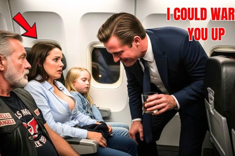 A Single Mom Was Harassed on a Flight — The Biker Next to Her Changed Everything