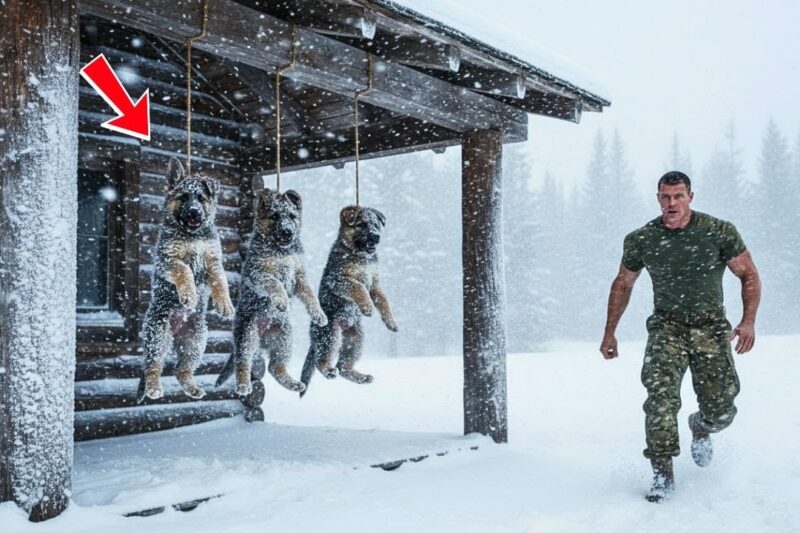 “Hold On,” the Navy SEAL Whispered to Three Frozen Puppies During the Blizzard