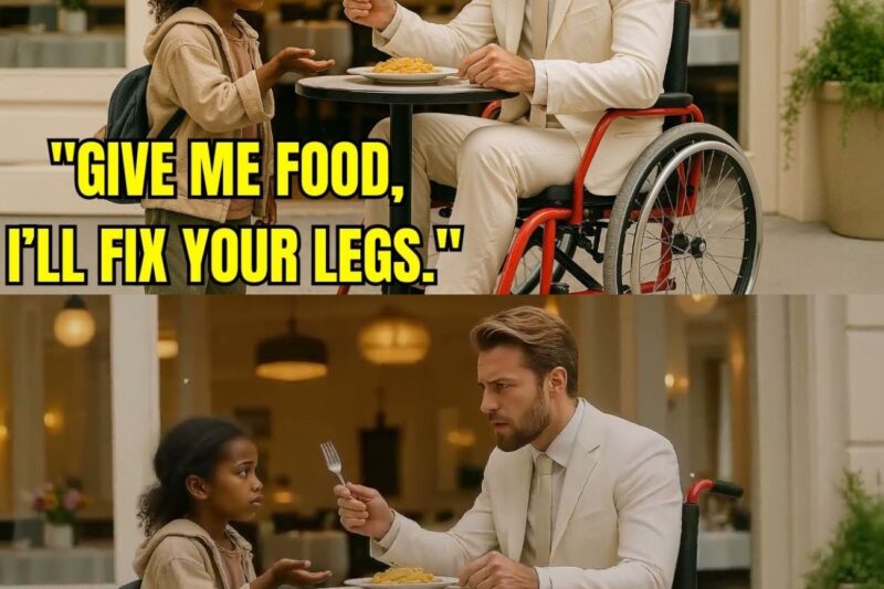Poor Black Girl Asks Paralyzed Millionaire ‘Trade Leftovers for Miracle’—He Laughs, Then THIS!
