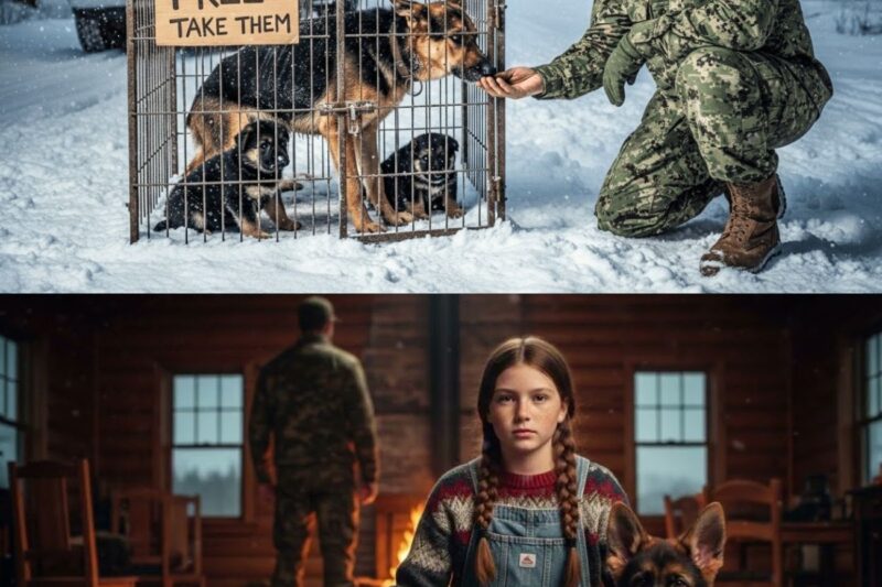 A Navy SEAL Found a Freezing Mother Dog and Her Puppies in a Cage – What He Did Next Changed Lives 