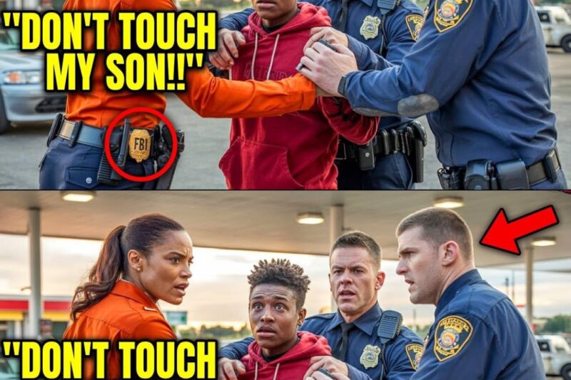 Racist Cop Targets Black Teen at a Gas Station — Freezes When His Mother Flashes FBI