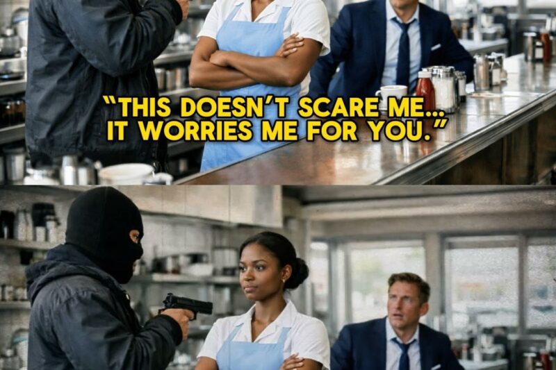 The Black Waitress Didn’t Panic During the Robbery — The Billionaire Boss Recognized Her Voice 