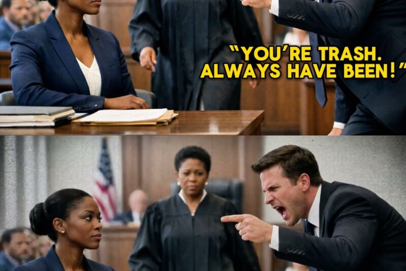 Husband Called Black Wife “Worthless Trash” in Court — Then Her Mother Walked In as the Judge 
