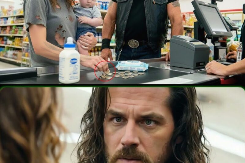Poor Mom Buys Baby Formula With Her Last Coins, Then Hells Angel Walks In And Stuns All… 