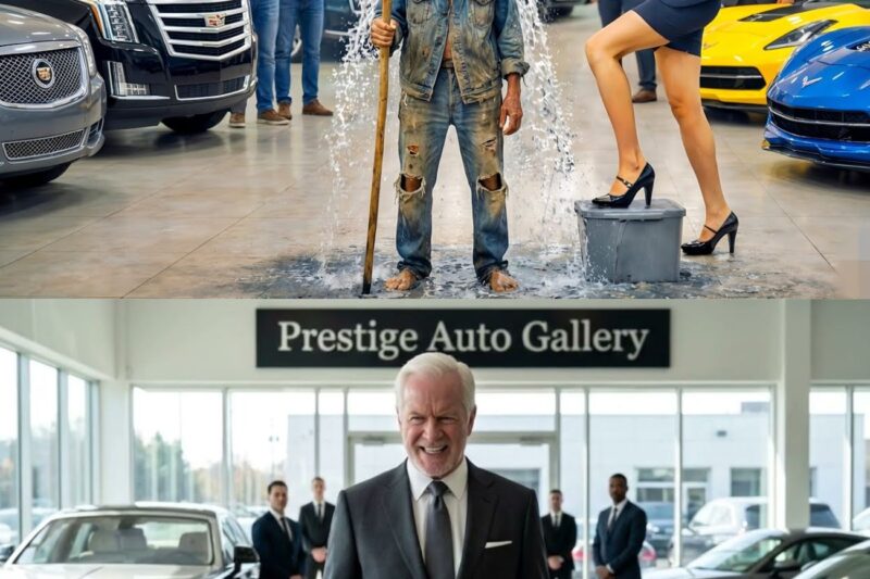 She Threw Water on a Beggar… The Next Day He Bought the Dealership! 🤯