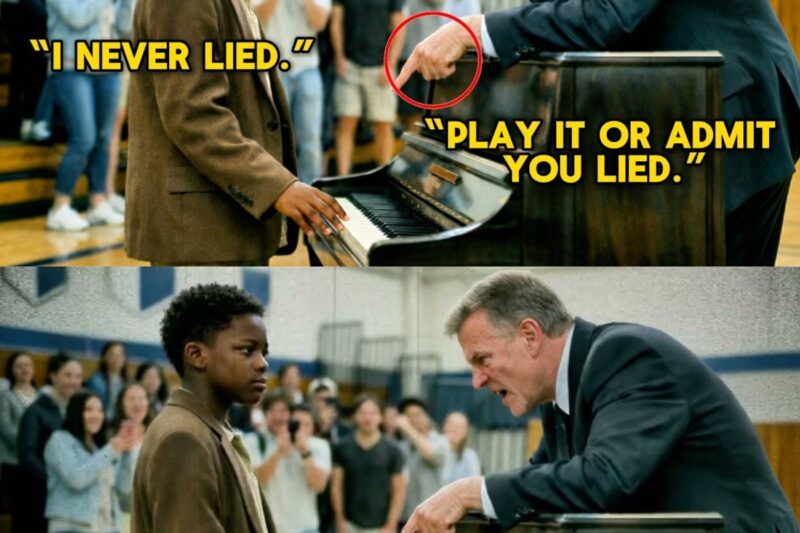 Principal Forced Black Boy Perform to Humiliate Him — His Fingers Hit Keys and Everyone Fell Silent 