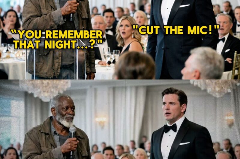 Billionaire Invited an Old Black Beggar to His Gala as a Joke, The Beggar Took the Mic and said this 