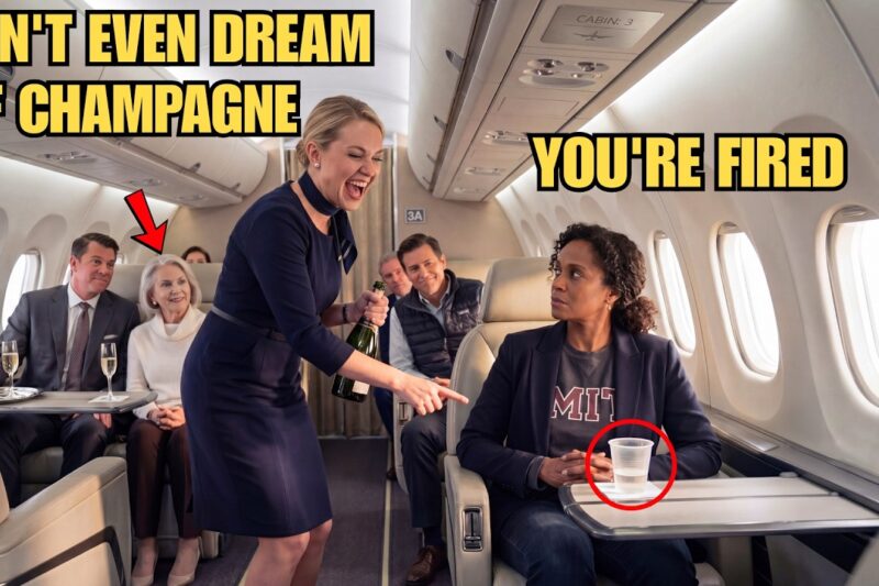 Attendant Denied Black Woman Champagne — She’s CEO, Made One Call, Flight Cancelled