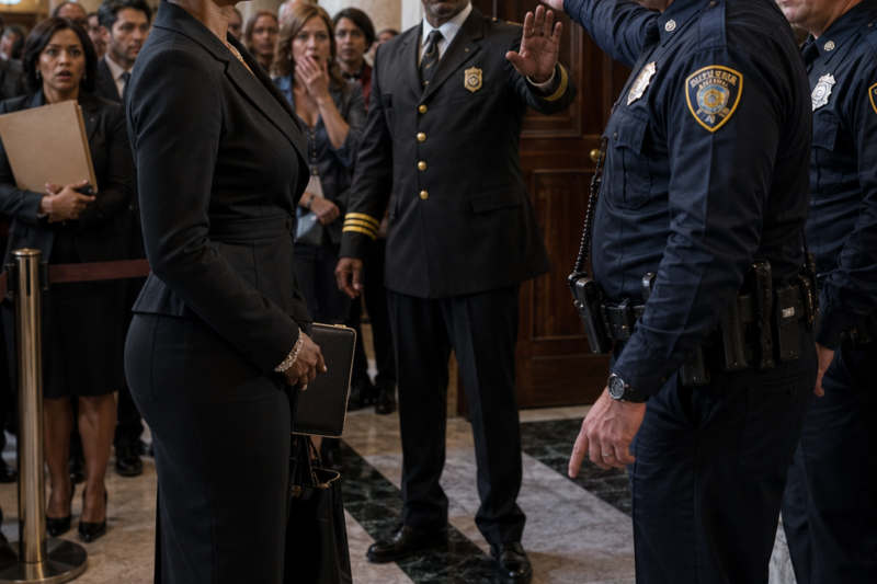 Police Shouted “Get Out!” at Black Woman—Then the Bailiff Called “All Rise for the Judge”