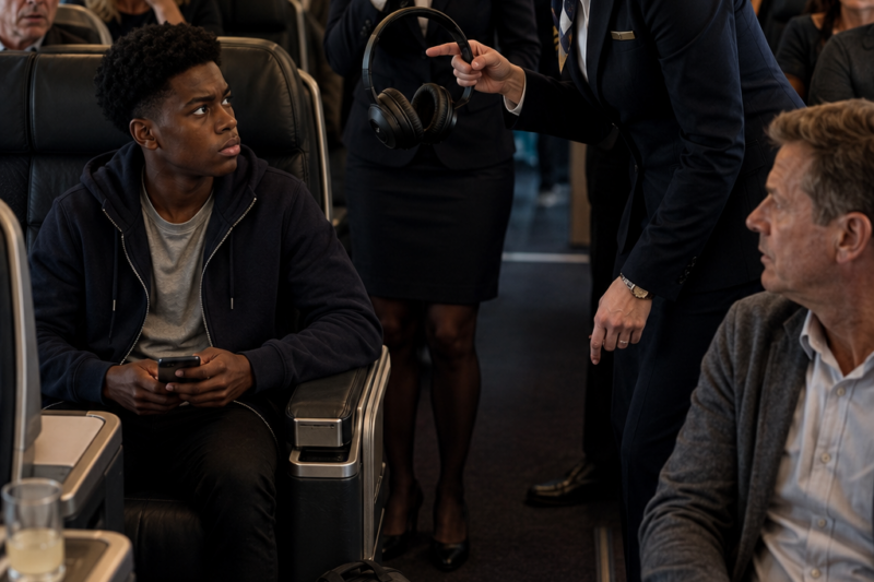 Crew Accuses Black Teen of Stealing Headphones—Unaware His Father Owns the Airline’s Parent Company