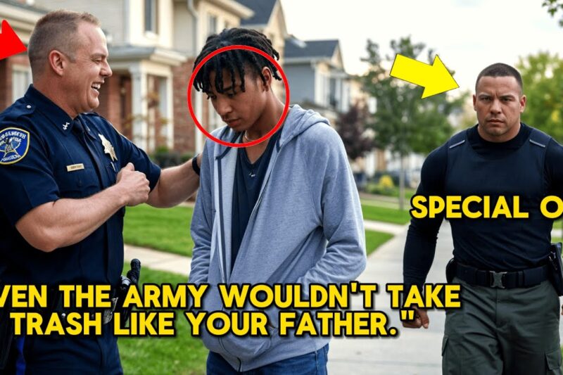 Cop Laughs at Black Boy for Saying His Dad’s in Special Forces—Until He Walks Onto The Scene 